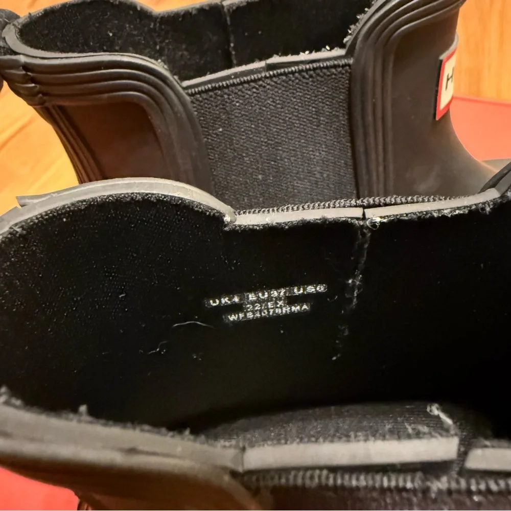 Hunter Black Rain Chelsea Boots - Picture 4 of 5